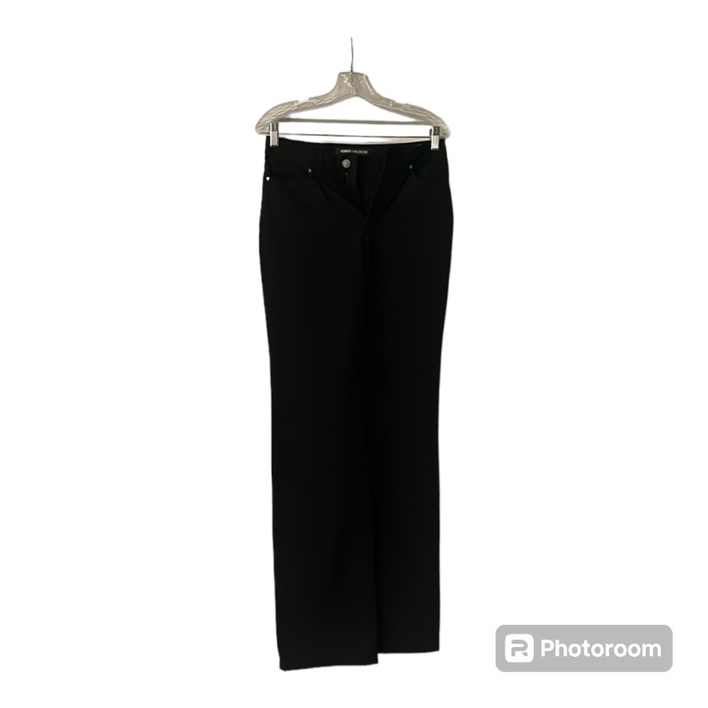 Versace jeans couture black flared jeans
